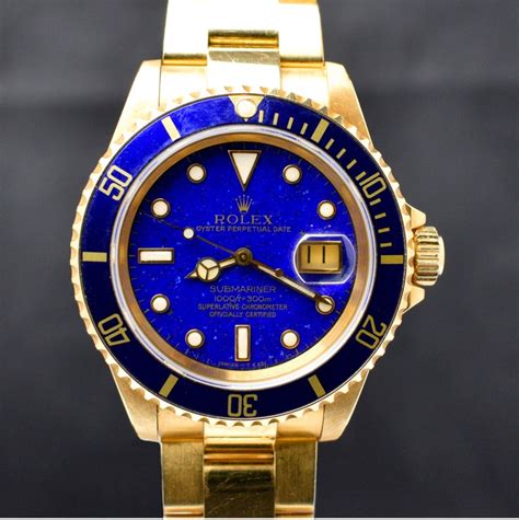 rolex lapis sub watch for sale|Rolex 16618 underwater.